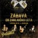 Plakat zabava ob zaključku leta v Elipsa Caffe v Radizelu